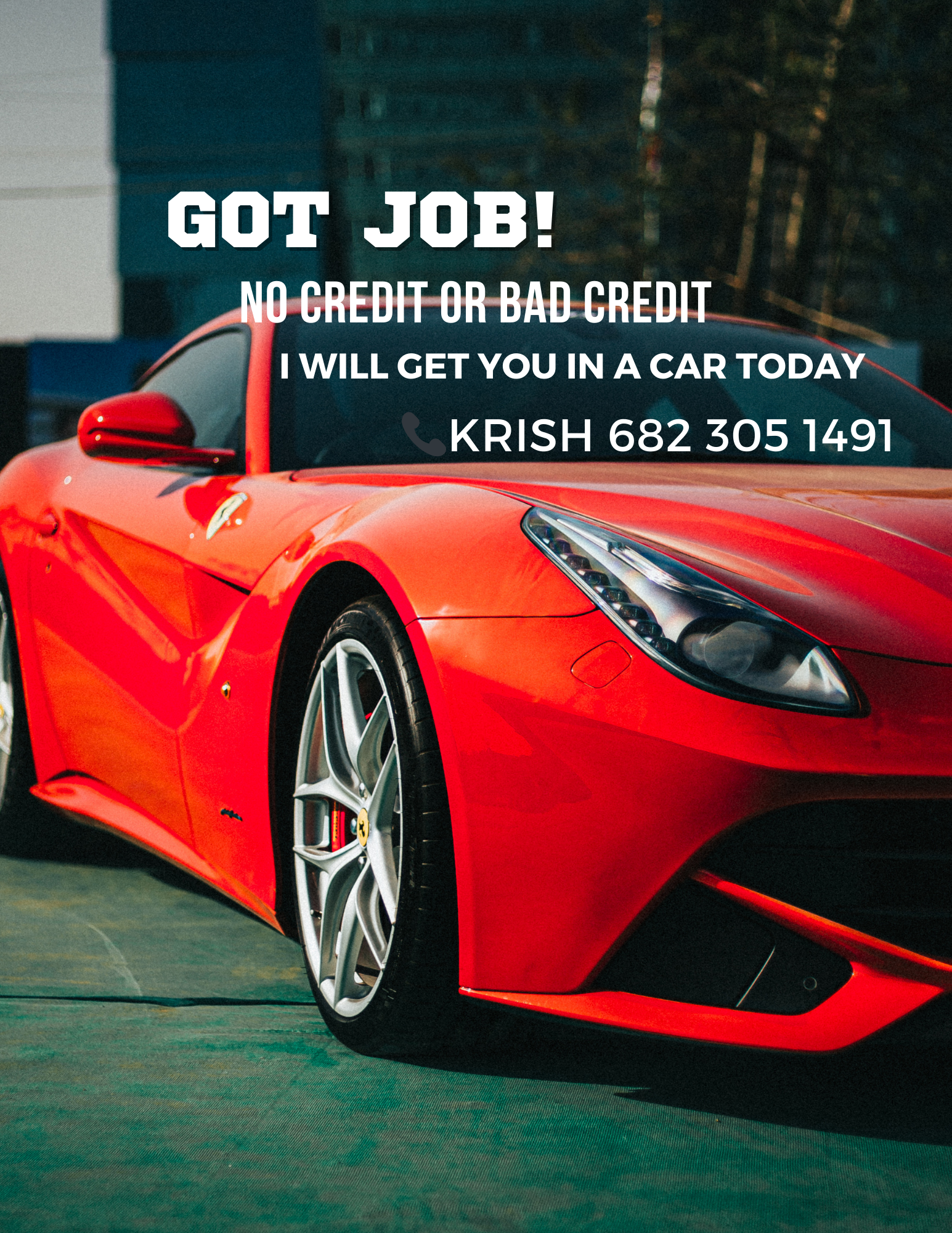 Get your ride today, no credit, bad credit – fast approval!